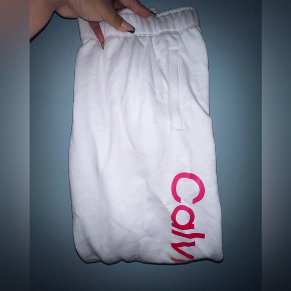 Calvin Klein Sweatpants White - Picture 2 of 3